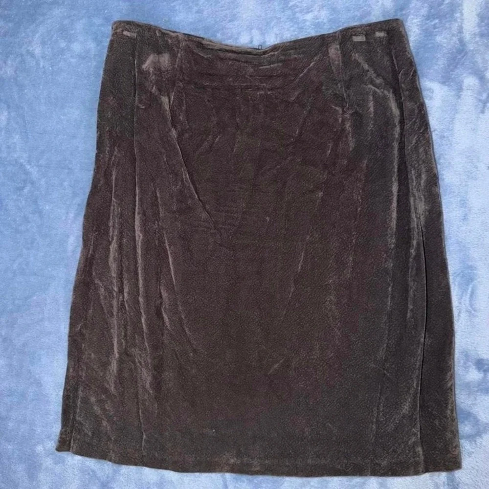 Vintage Anna Gray suede jacket and‎ gray skirt women Size L both items